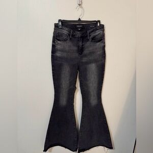 Judy Blue Black Wash Super Flare Jeans Size 28